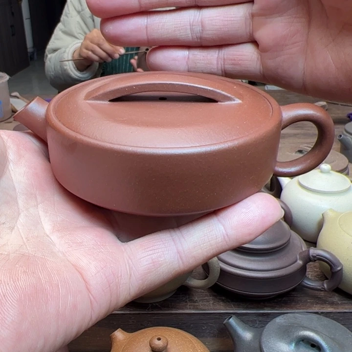 清水泥茶壶清水泥半手精工制作汉瓦150c c
