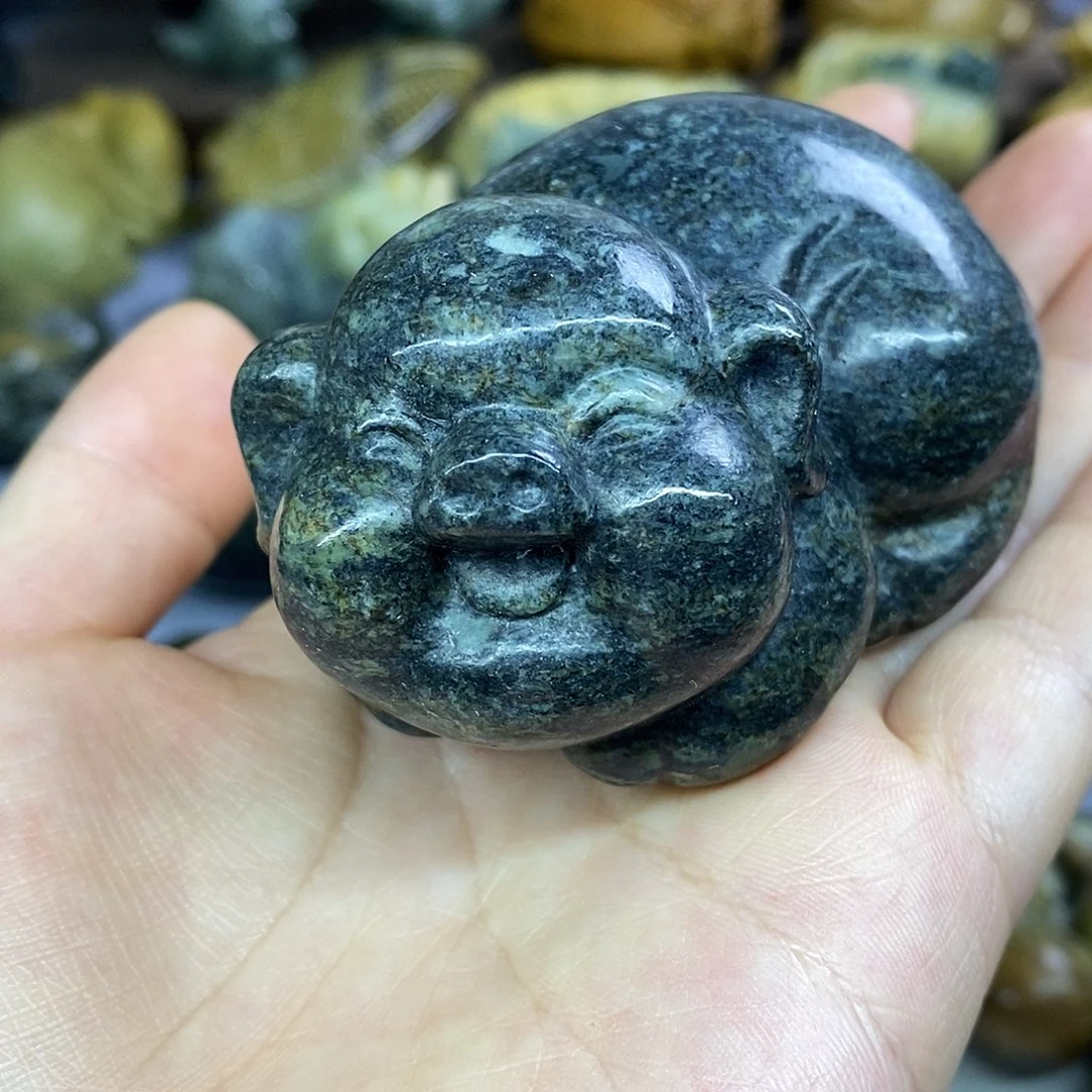 岫岩河磨玉（透闪石质玉）未镶嵌把件