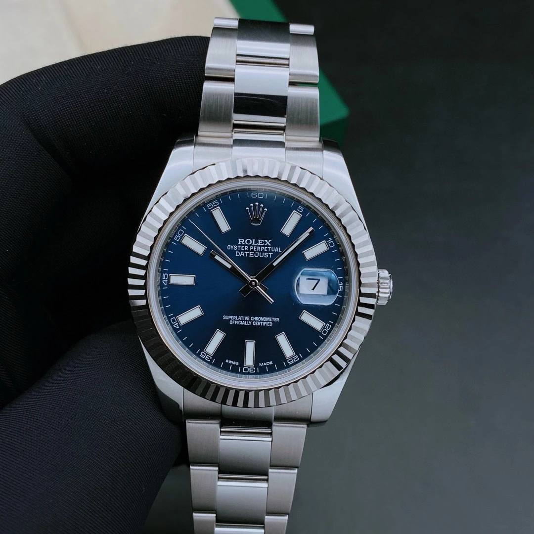 99新 Rolex/劳力士 日志116334/蓝盘条钉/机械男表/表径41mm