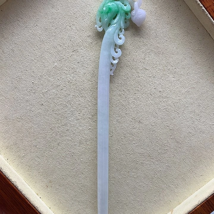 吊坠(不含链)未镶嵌翡翠翡翠发簪