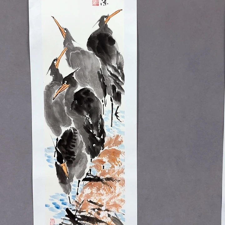 国画亲笔手绘放心去藏