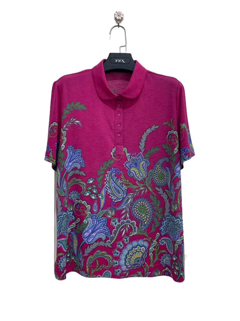 枫竹秀佩斯利漩涡腰果印花套头衫