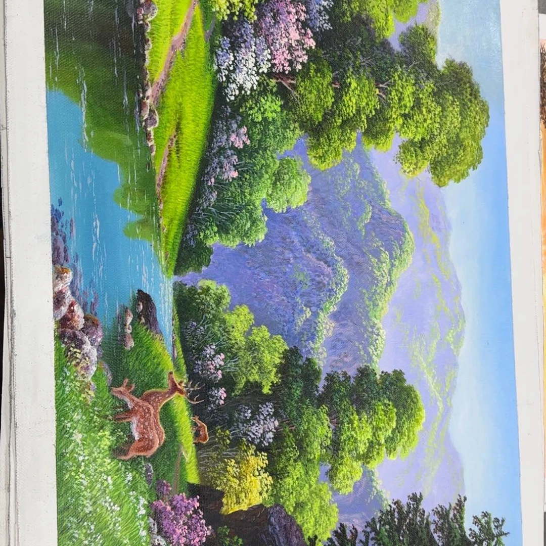 油画我也不知道为什么这么