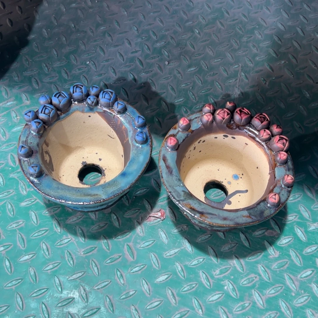 7 号手工花盆陶然花器