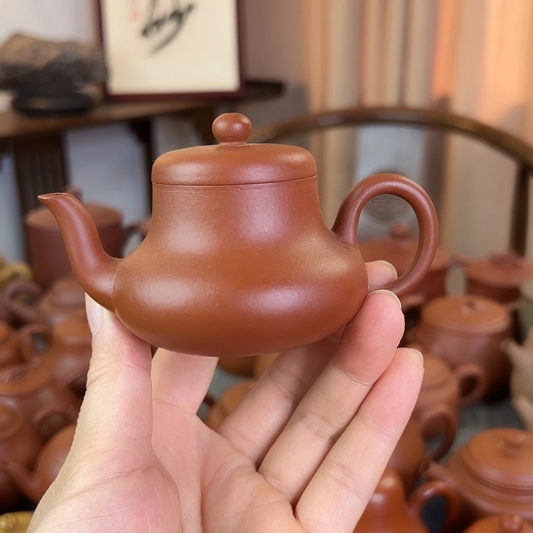 茶壶紫砂精品原矿 君德 朱泥 110cc