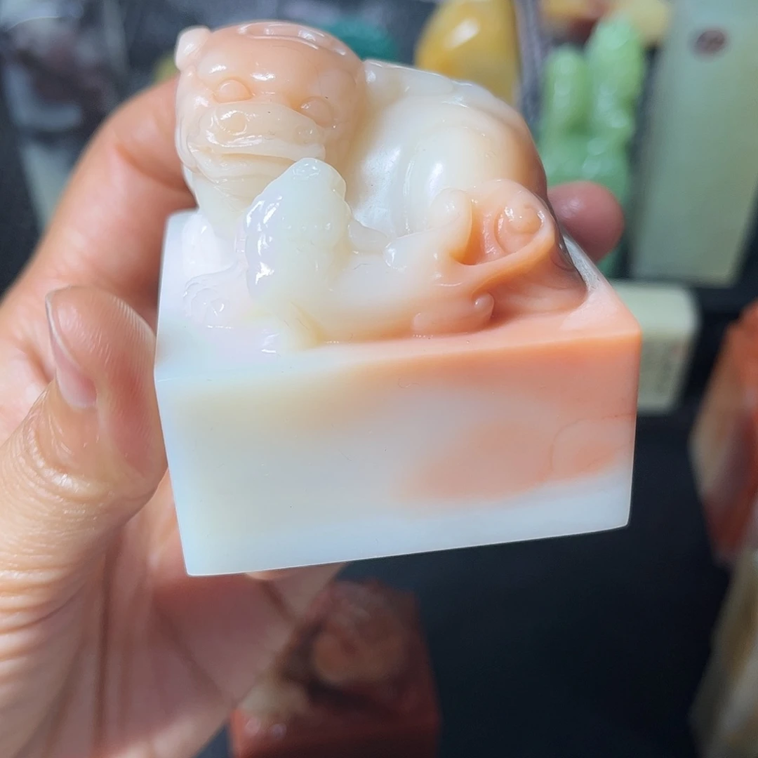 寿山石印石这个点睡起来都