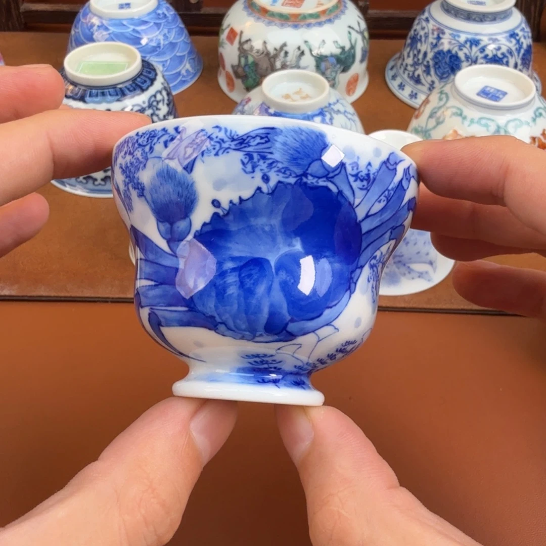 摆件景德镇瓷器手工手绘