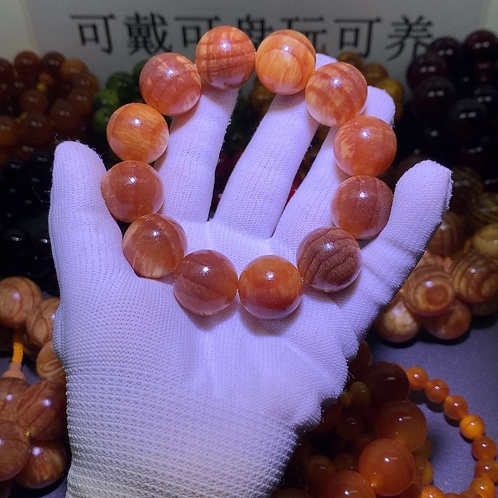 萧***垚松木（琥珀木）手串/手链2.0 原生态老根料