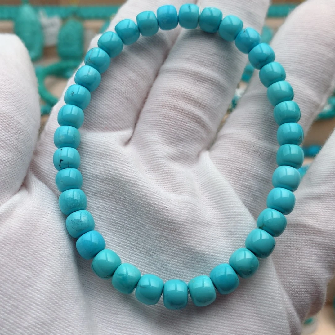 绿松石未镶嵌珠宝奇石6mm