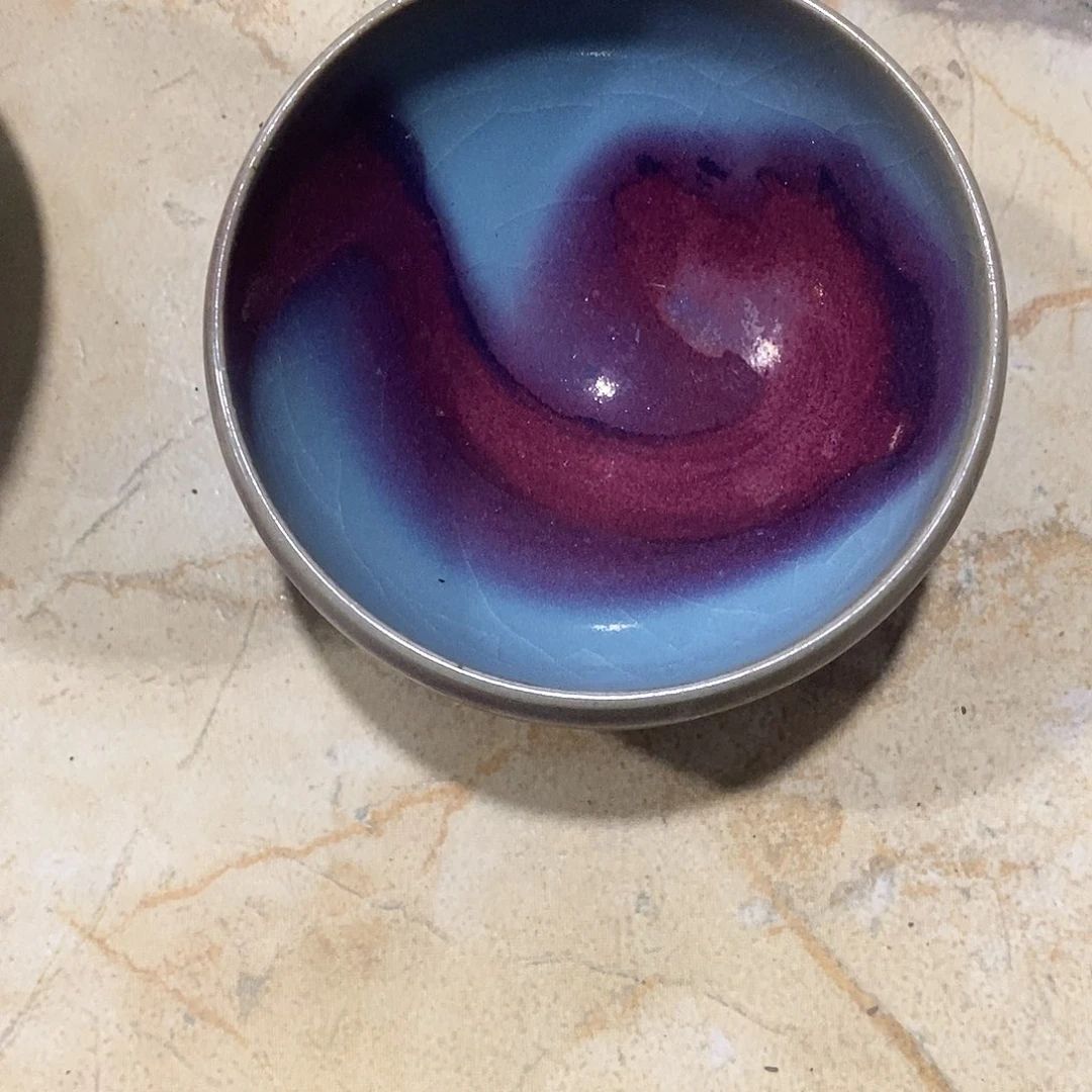 瓷片钧窑的一个泡泡盏