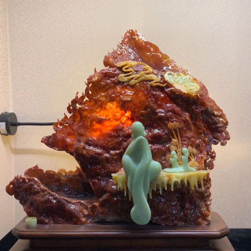 【闪购商品】未镶嵌蛇纹石玉摆件覆膜