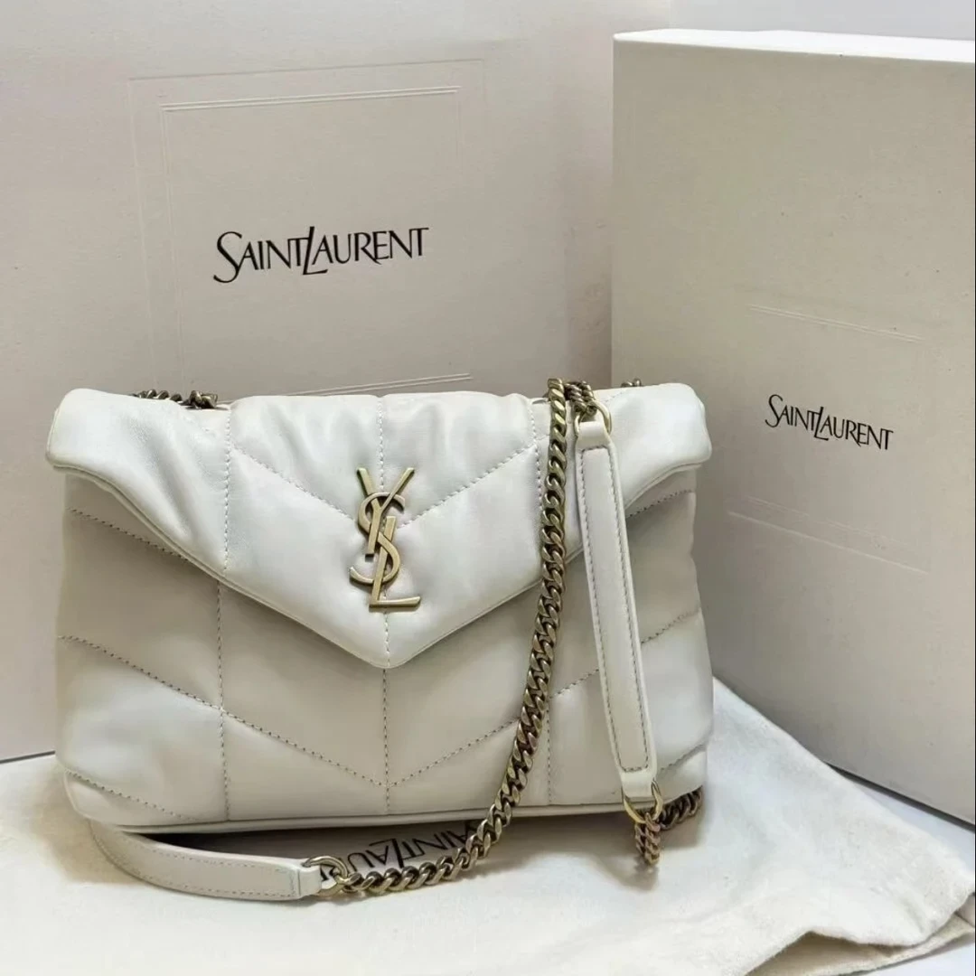 99新 YSL/圣罗兰 YSL 白金云朵包 25090041-04