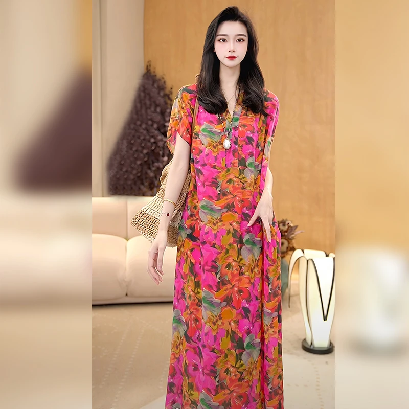 【Linda姐高端线】新款法式轻奢高档气质印花连衣裙AA5LYH0447