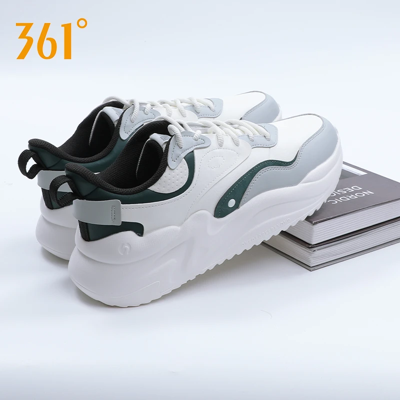 361°男鞋防水时尚老爹鞋休闲鞋子男款学生运动鞋秋软底百搭运动鞋