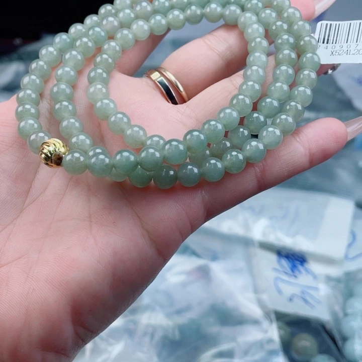 未镶嵌定制翡翠珠串