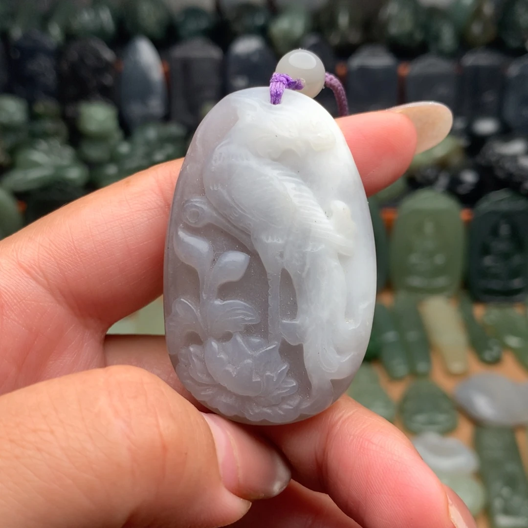 鸡***贝颈饰未镶嵌和田玉
