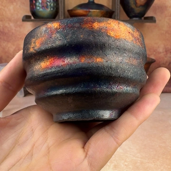 荥经黑砂炸福利窑彩禅定杯4