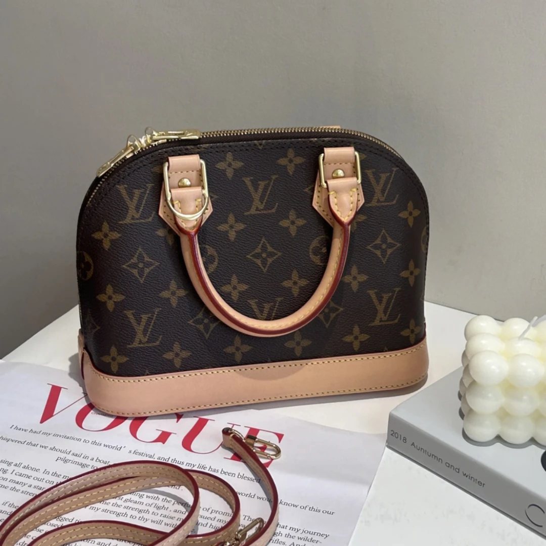 95新 LouisVuitton/路易威登 alma bb 贝壳包 手提包斜挎包