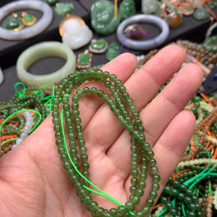 和田玉未镶嵌手链104