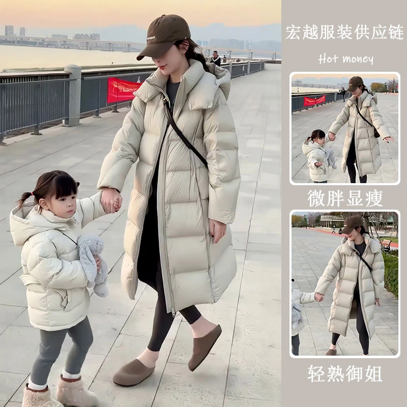 2025冬季新款韩国东大门棉服女加长款过膝加厚泡芙冬装面包服外套