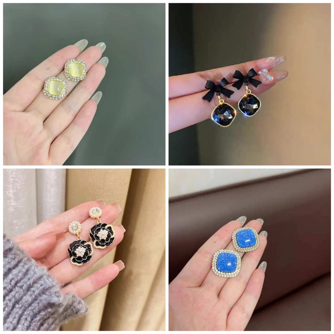 合金耳饰 【耳饰合集】耳环女百搭小众时尚气质简约