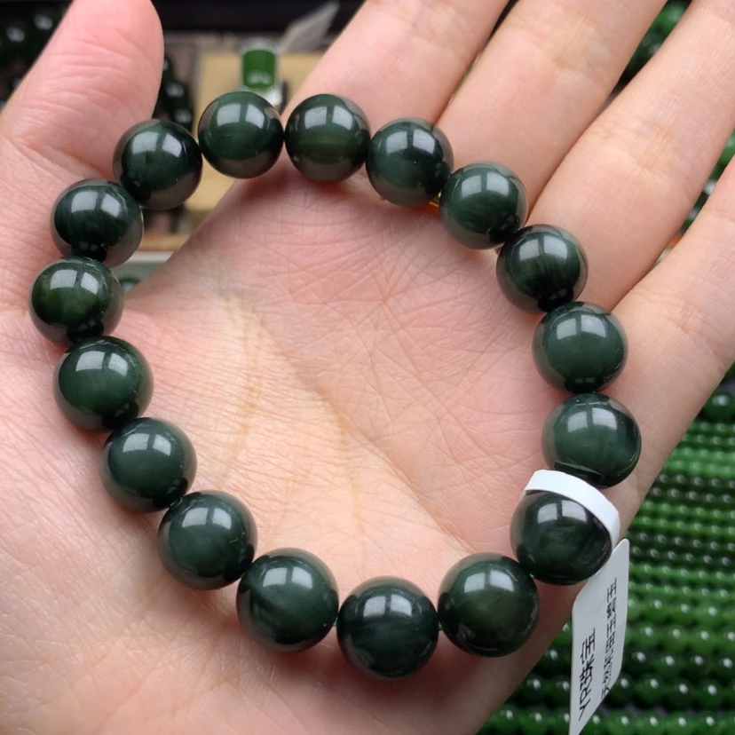 【闪购商品】未镶嵌手串和田玉（碧玉）随**风12