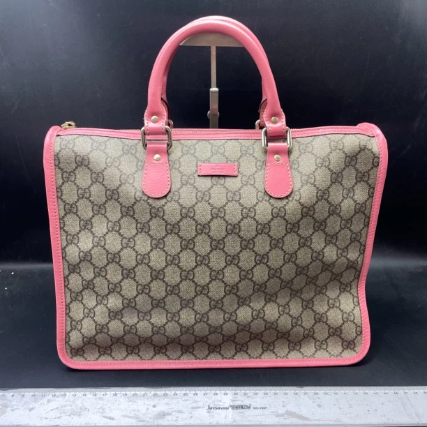 95新 GUCCI/古驰 粉色手提包/14747