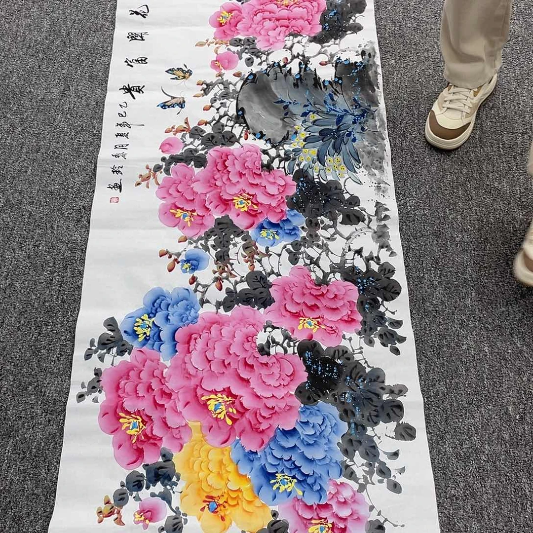 国画纯手绘字画宣纸