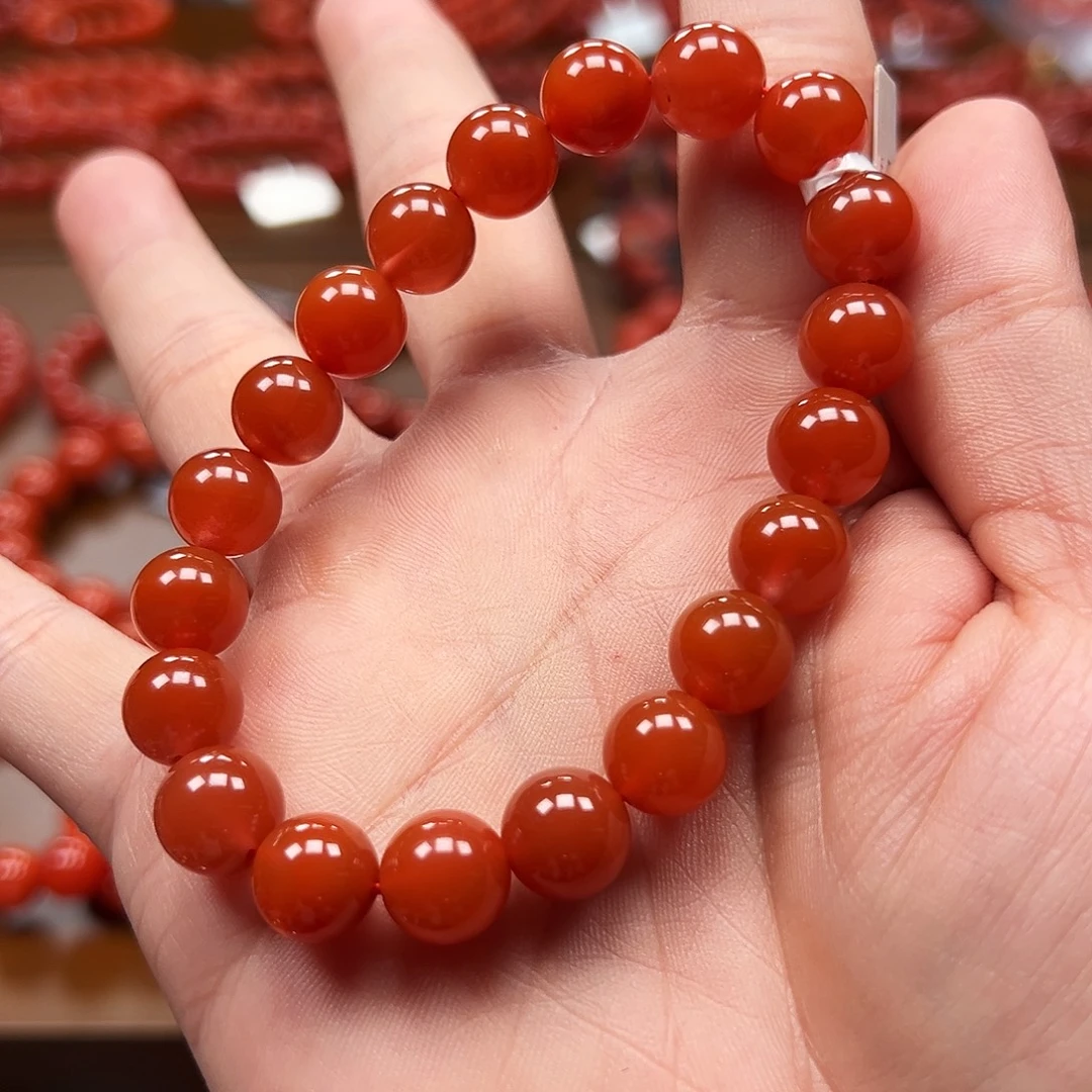 南红玛瑙未镶嵌手串保山料10m