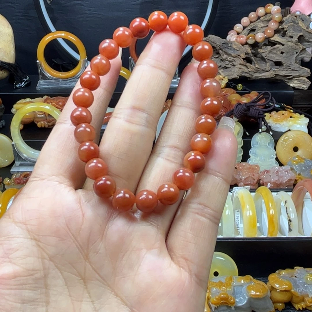 石英质玉（黄龙玉）未镶嵌手链