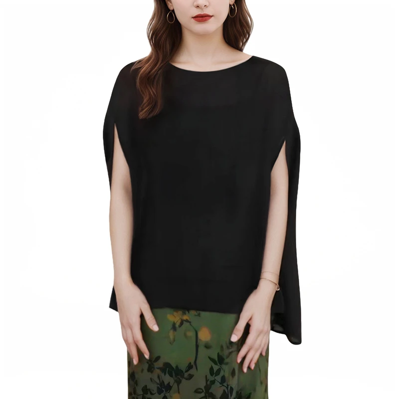 【炳瀚】大码女装胖m时髦高级感时尚百搭宽松显瘦上衣BH225WGC15760