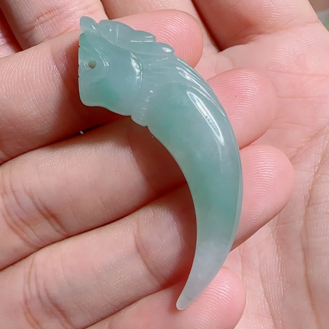 翡翠未镶嵌吊坠(不含链)龙牙