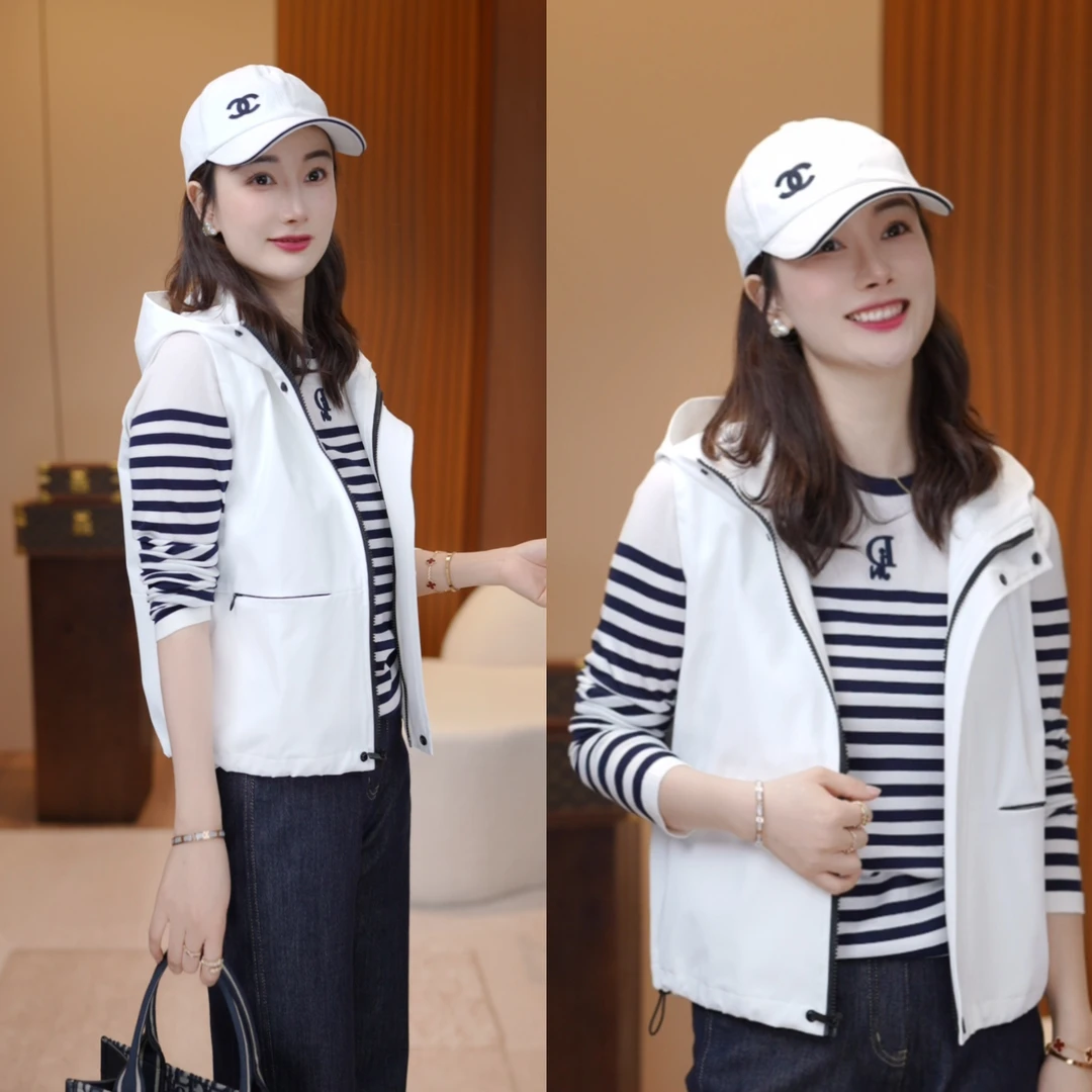 【三防马夹】撞色休闲高级气质百搭连帽拉链无袖背心马夹XY25363