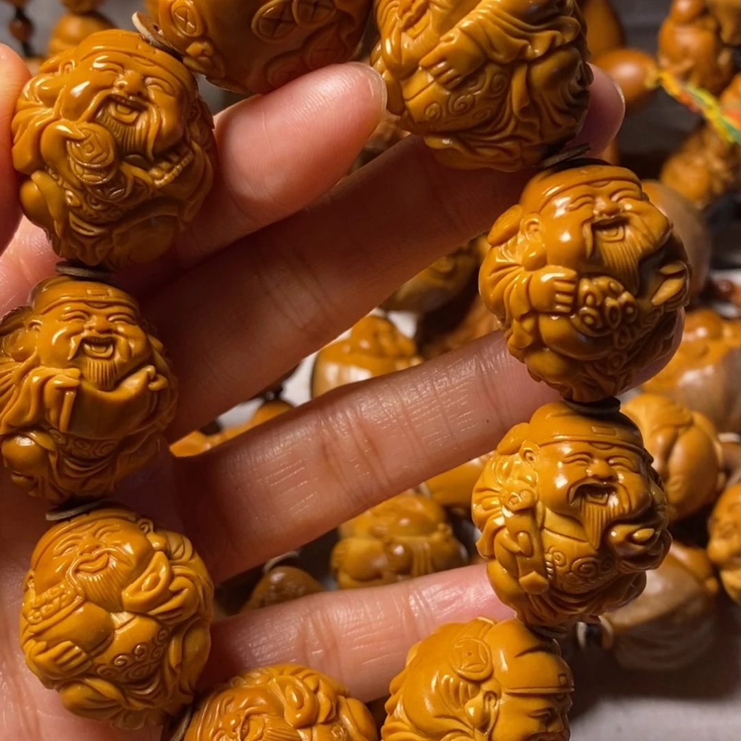 我***橄榄核手串/手链精品八大财神