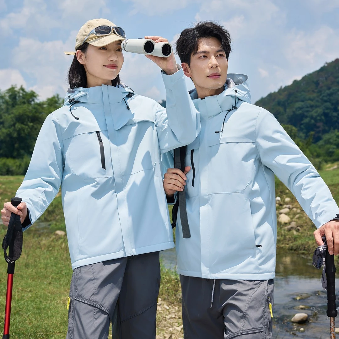 【探拓者】秋冬季男女户外冲锋衣保暖防风防水透气休闲加绒加厚外套