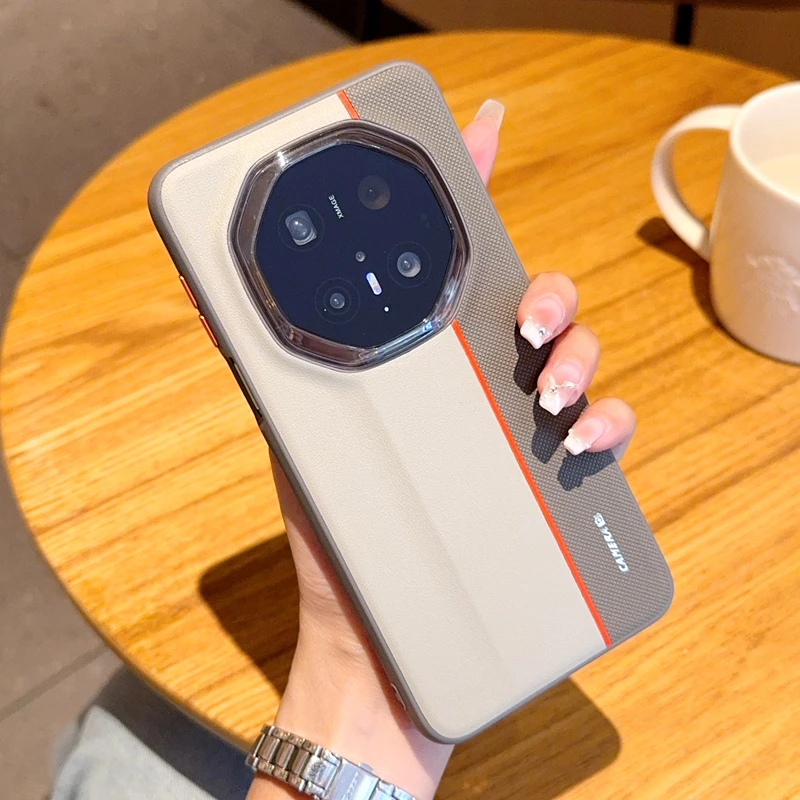 适用华为mate70RS手机壳新款三拼色高级金属镜头个性防摔创意后壳