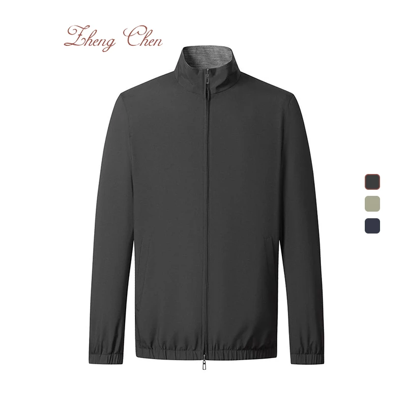 微纤维面料科技羊毛两面穿商务休闲夹克外套95024