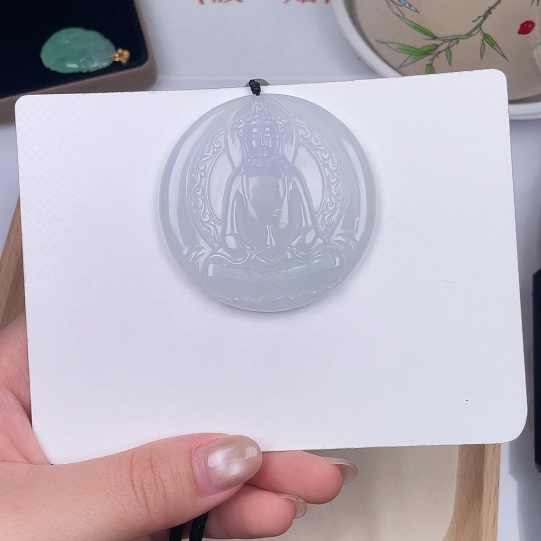 翡翠未镶嵌颈饰zc046