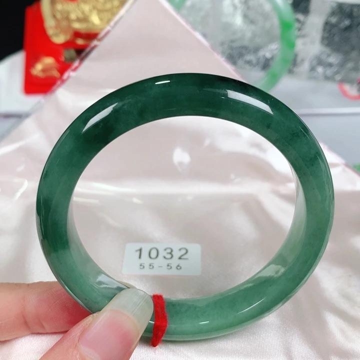 未镶嵌手镯翡翠   编号1032 正圈55-56