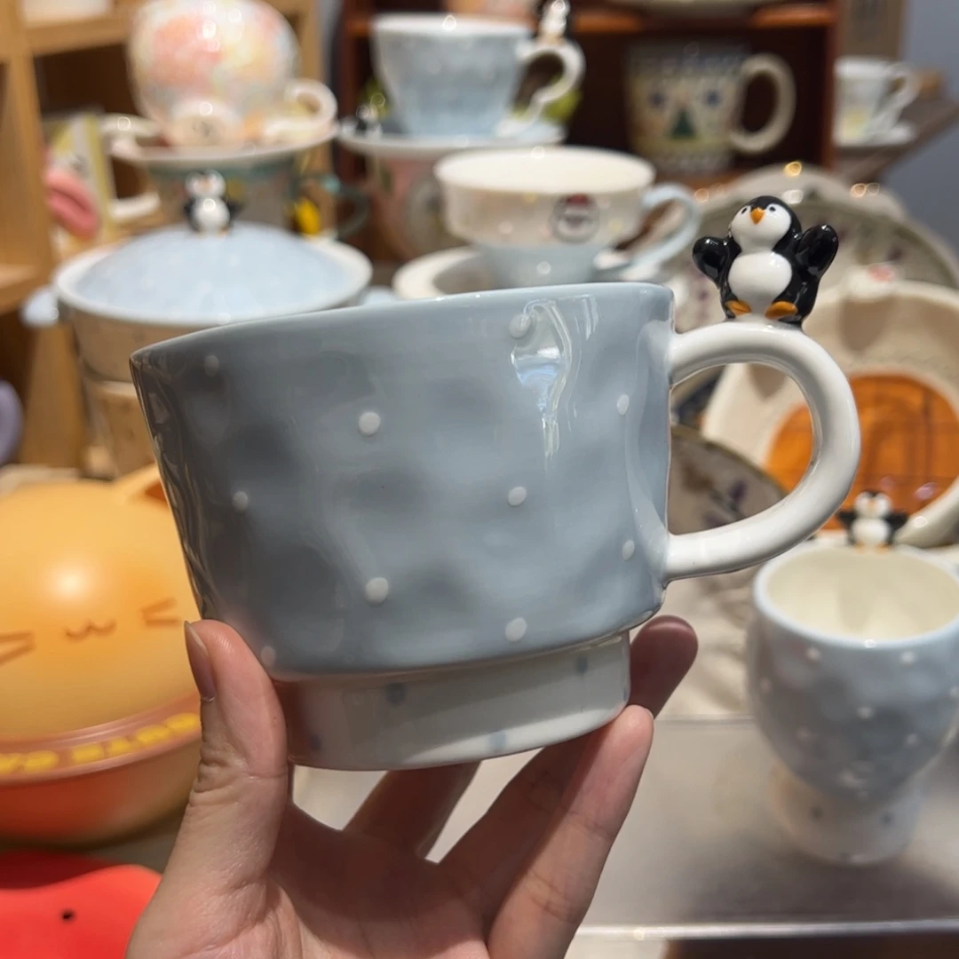 小企鹅马克杯釉下彩