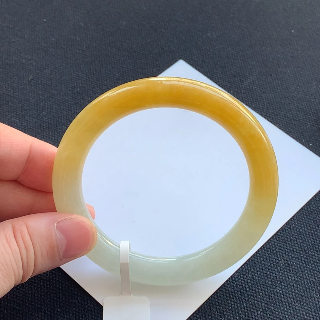翡翠未镶嵌手镯53圆