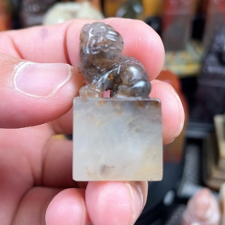 寿山石印石马老晶