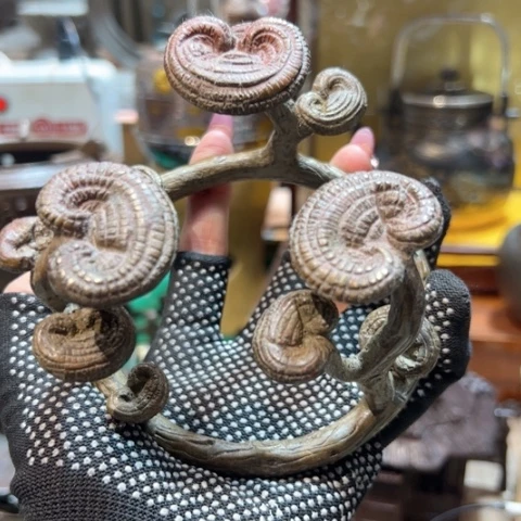 中古美术 金银铜铁锡新年快乐嘉*