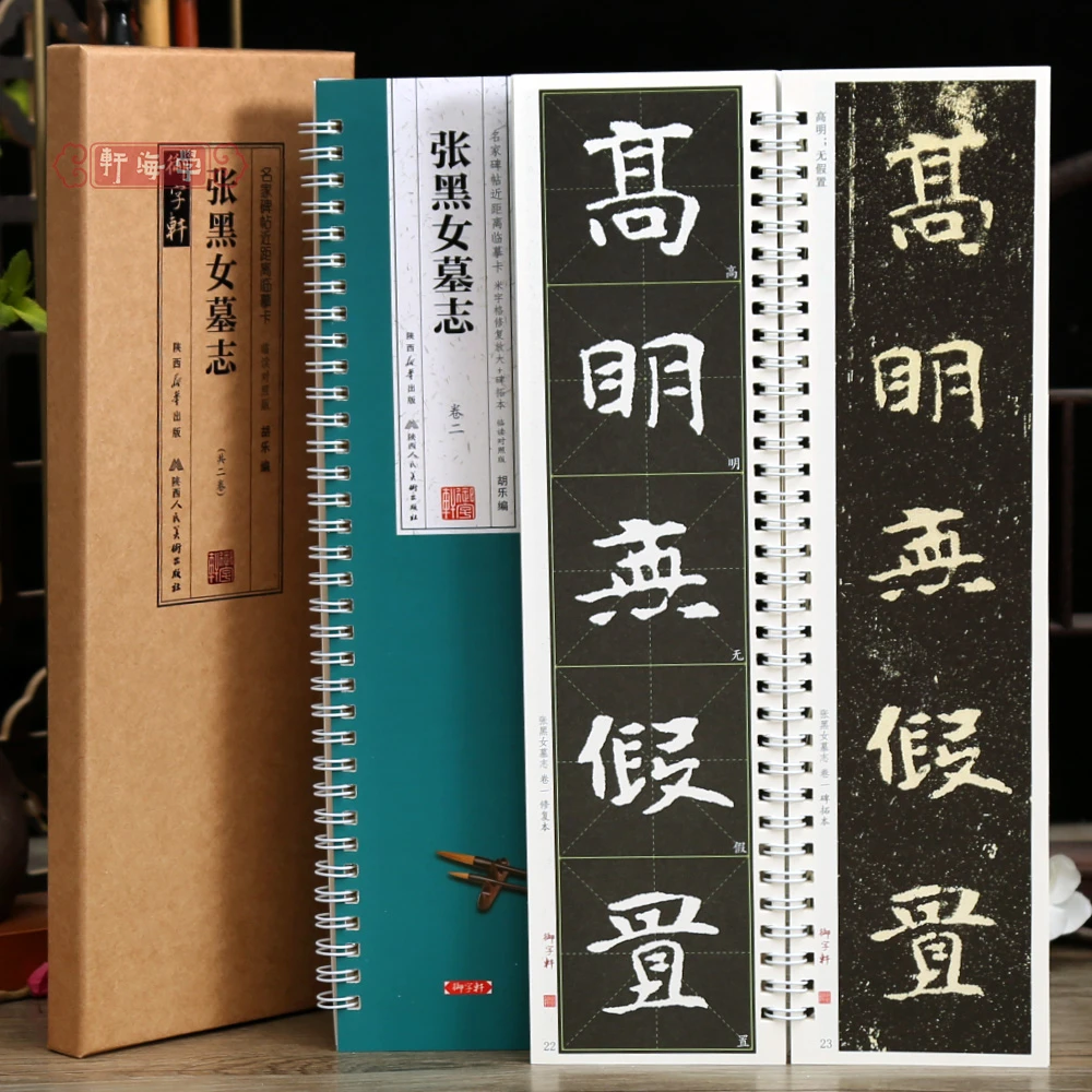 学海轩共2本张黑女墓志临读近距离临摹卡米字格修复放大