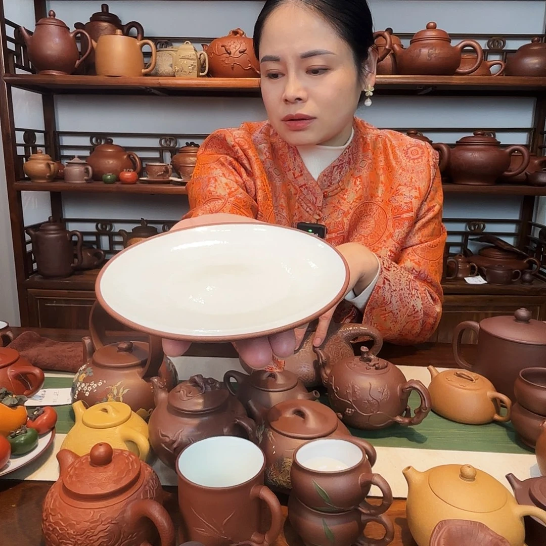 紫砂茶杯紫砂碟子