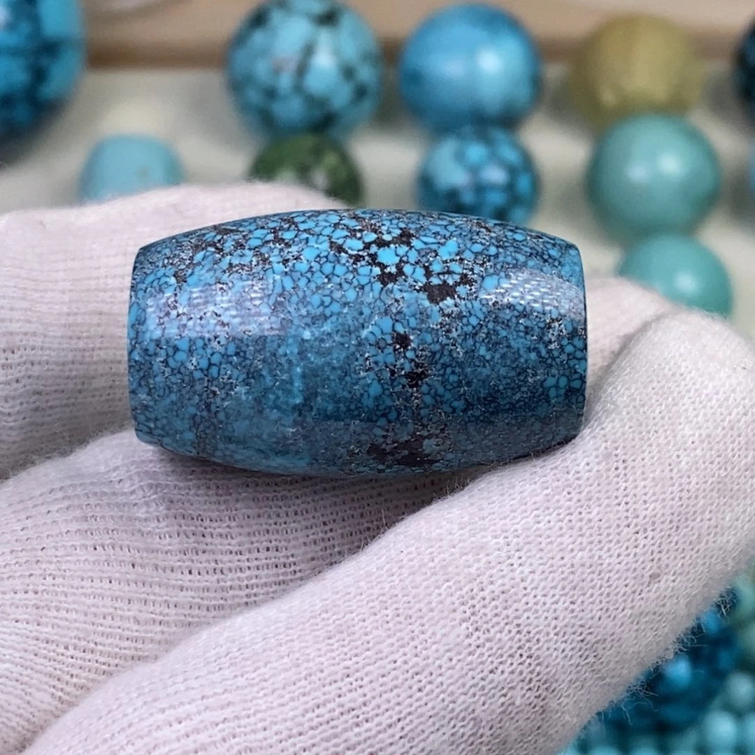 绿松石桶珠锁骨珠未镶嵌