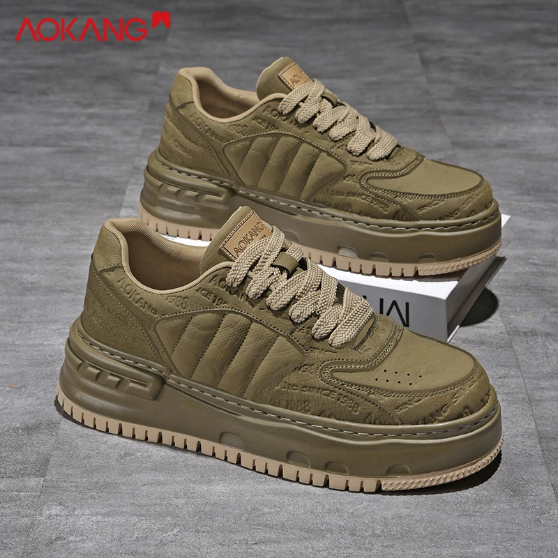 Aokang/奥康2026春季户外增高舒适休闲运动青少年初中生面包鞋商品图