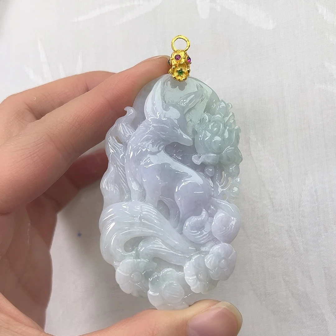 翡翠合金吊坠(赠链)国风