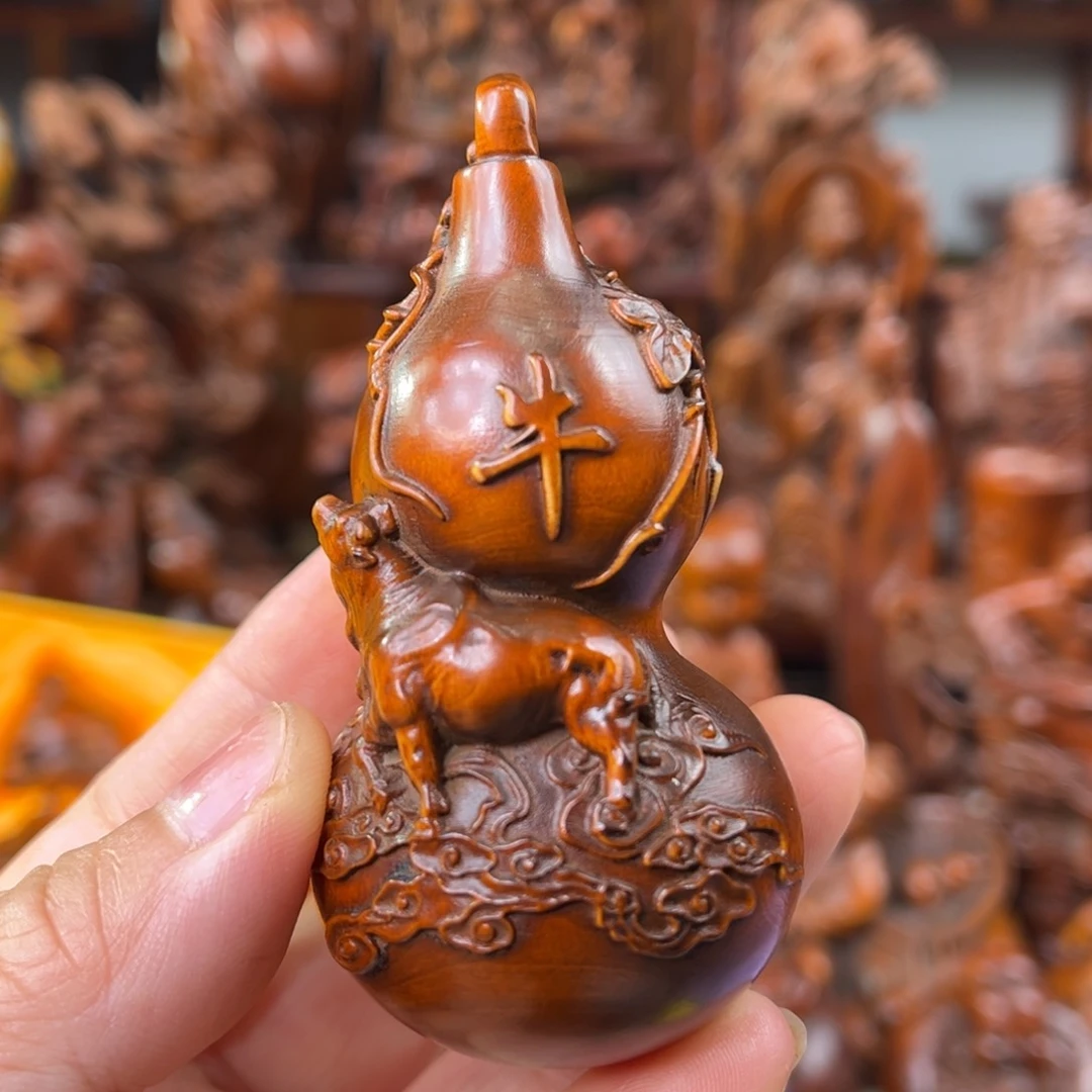 木黄杨木雕刻艺术 牛