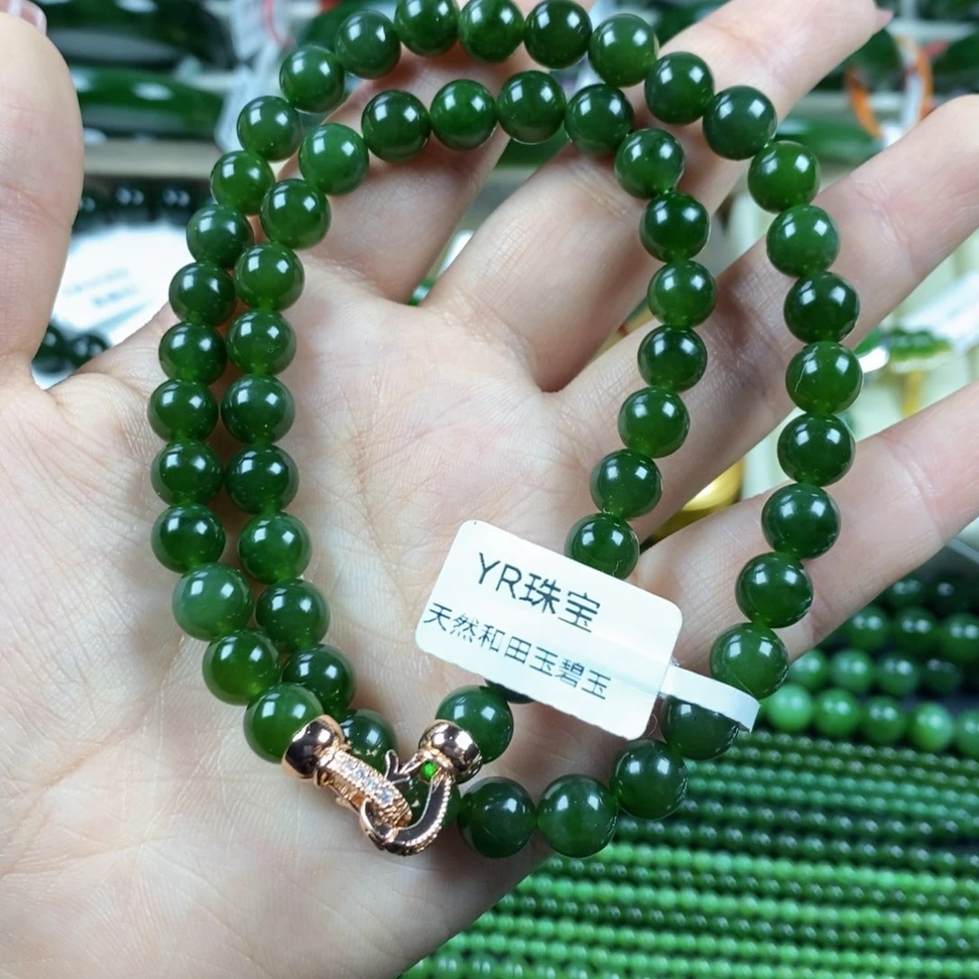 和田玉（碧玉）颈饰未镶嵌8m